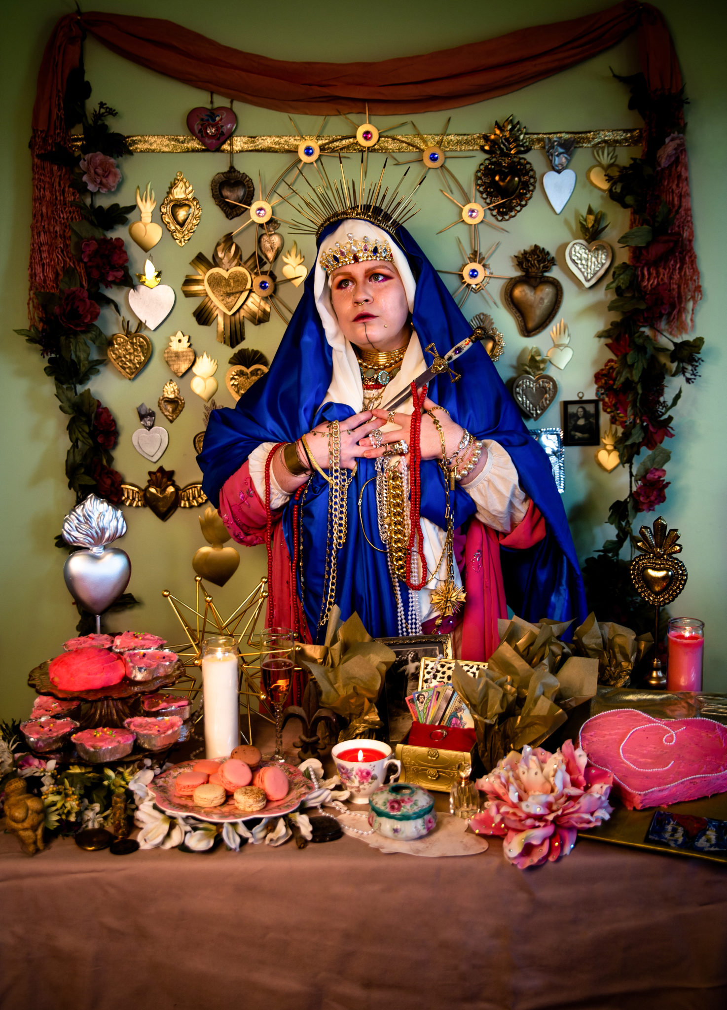 thumbnail image 2 of Erzulie Freda 7 Day Prayer Candle - 8 Inch Devotional Candle For Spiritual Rituals And Altar Decor 2 of 13